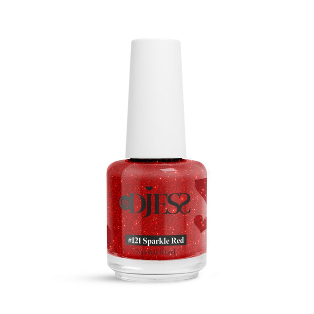 By Djess Nail Polish | Nagellak | #121 Sparkle Red - 15 ml