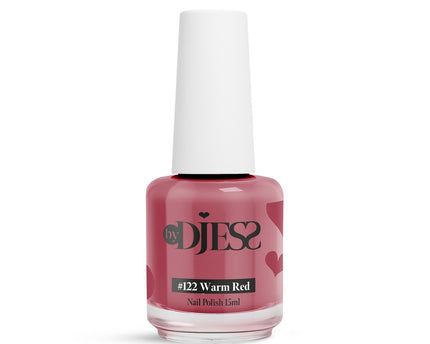 By Djess Nail Polish | Nagellak | #122 Warm Red - 15 ml