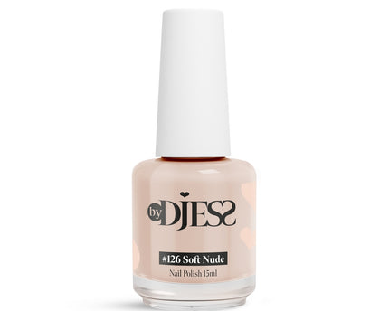 By Djess Nail Polish | Nagellak | #126 Soft Nude - 15 ml