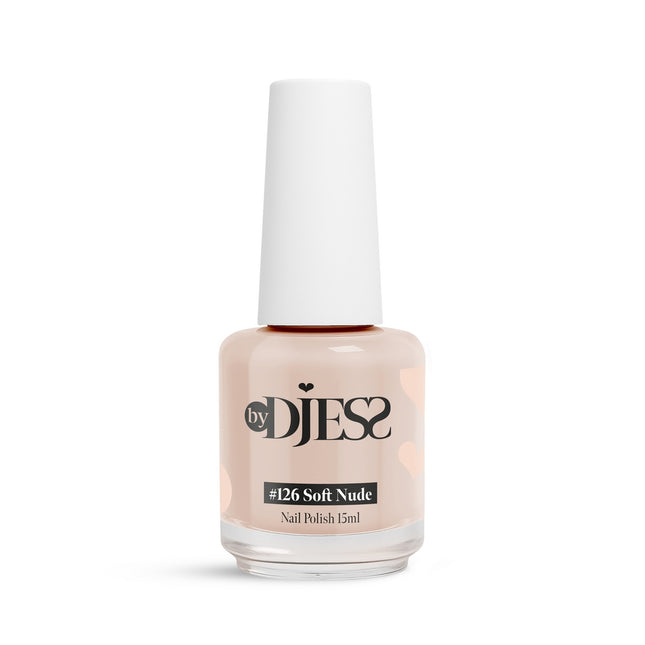 By Djess Nail Polish | Nagellak | #126 Soft Nude - 15 ml