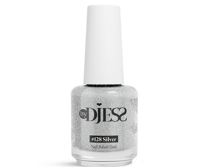 By Djess Nail Polish | Nagellak | #128 Silver - 15 ml