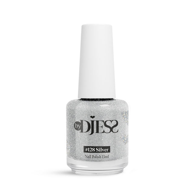 By Djess Nail Polish | Nagellak | #128 Silver - 15 ml