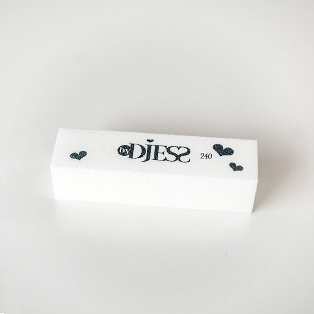 Vijl buffer blok - grit 240 - wit - By Djess