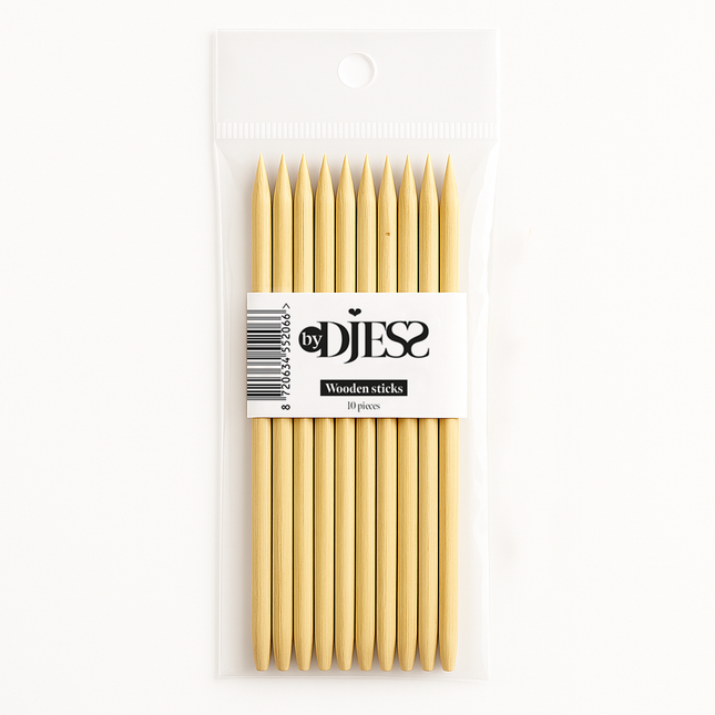 By Djess - Wooden Sticks - set 10 stuks