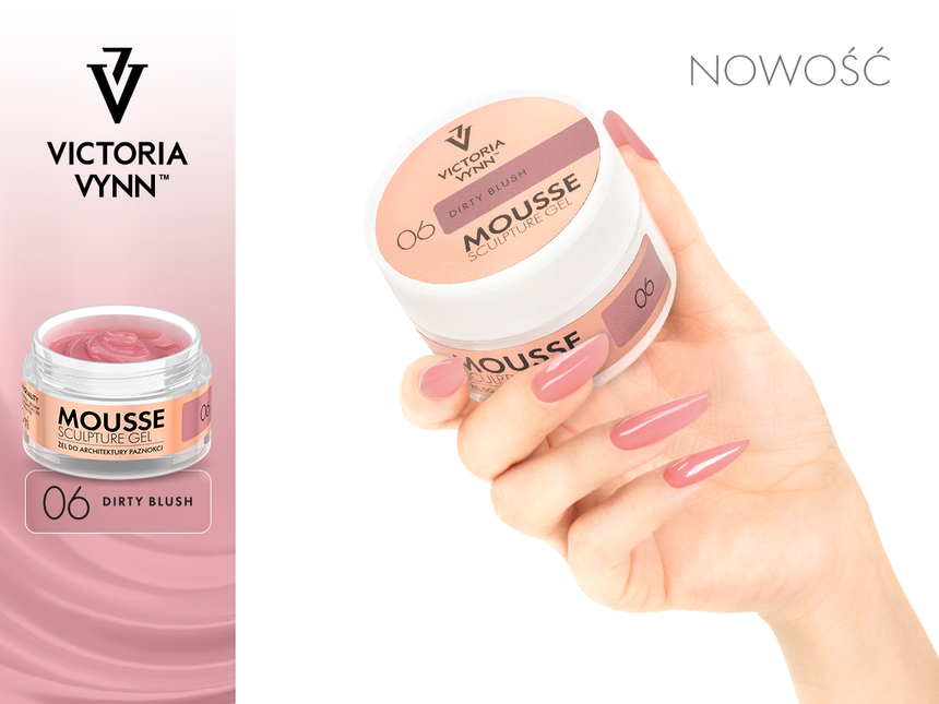 Róż do policzków Victoria Vynn Mousse Gel 06 Brudny - 50 ml