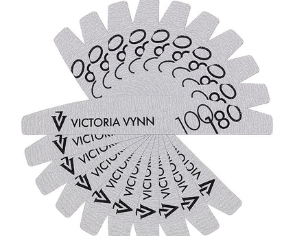 Vijl halve maan - grit 100/180 - wit - set van 10 stuks - Victoria Vynn