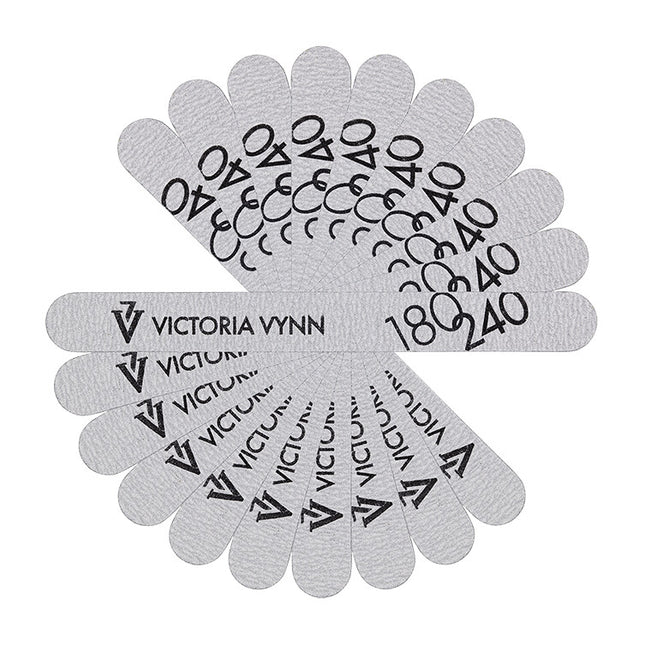 Vijl recht - grit 180/240 - wit - set 10 stuks - Victoria Vynn