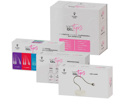 Victoria Vynn Soft Gel Tips | Starter Kit Long Stiletto