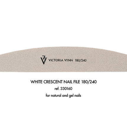Vijl halve maan - grit 180/240 - wit - Victoria Vynn